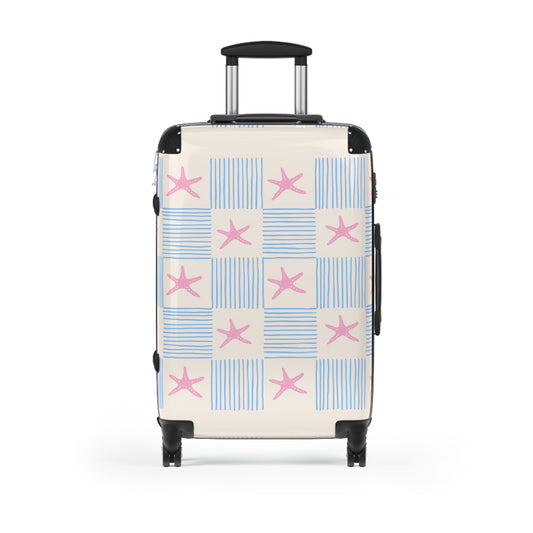 "Starfish Checkerboard" — Neurodivergent Pride Carry-On | Hard Shell · Cabin Size | Neubrave