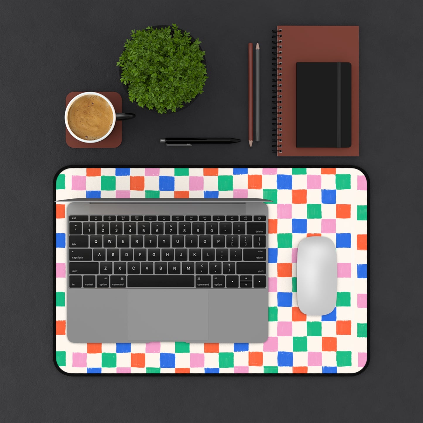 "Retro Rainbow" — Neurodivergent Desk Mousepad | Gaming & Office · Non-Slip | Neubrave