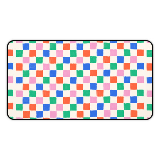 "Retro Rainbow" — Neurodivergent Desk Mousepad | Gaming & Office · Non-Slip | Neubrave