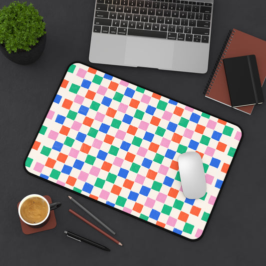 "Retro Rainbow" — Neurodivergent Desk Mousepad | Gaming & Office · Non-Slip | Neubrave