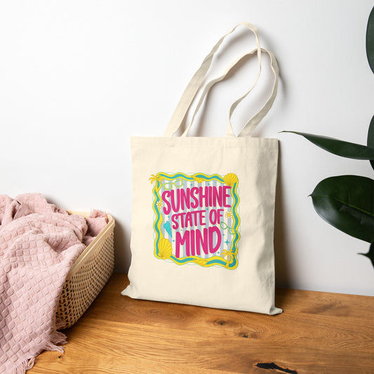 "Sunshine State of Mind" — Neurodivergent Pride Tote Bag | Canvas · 15" × 16" | Neubrave