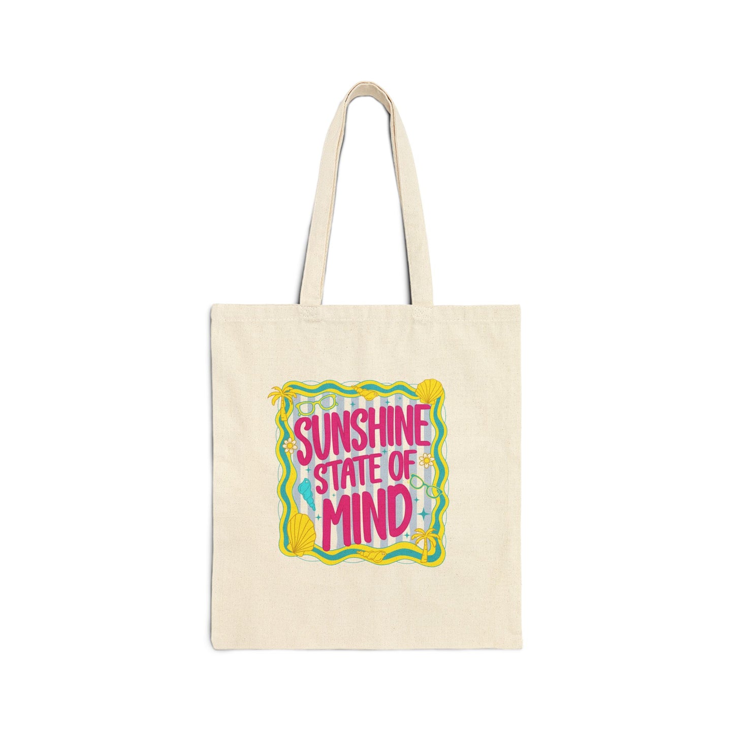 "Sunshine State of Mind" — Neurodivergent Pride Tote Bag | Canvas · 15" × 16" | Neubrave